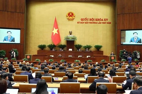 Asamblea Nacional de Vietnam inaugura su quinta reunión extraordinaria