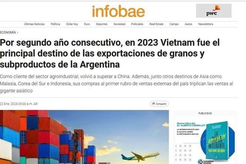  Vietnam, principal destino de exportaciones de granos y subproductos de Argentina
