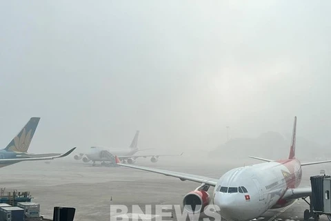 Densa niebla obliga a retrasar y desviar vuelos en el aeropuerto de Vinh