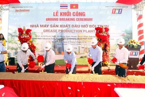 Inician construcción de planta de engrase de 5,5 millones de dólares en Ninh Thuan