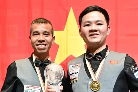 Equipo vietnamita gana título mundial de billar