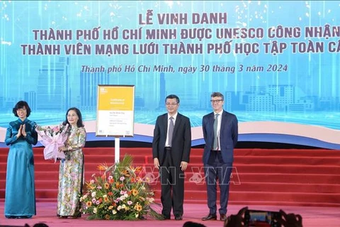 Ciudad Ho Chi Minh se une a Red Mundial de Ciudades del Aprendizaje de la UNESCO