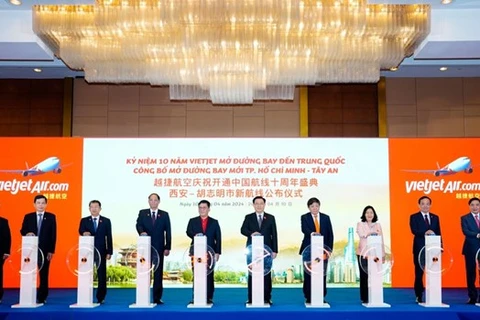 Vietjet anuncia ruta directa entre Ciudad Ho Chi Minh y Xi'an de China