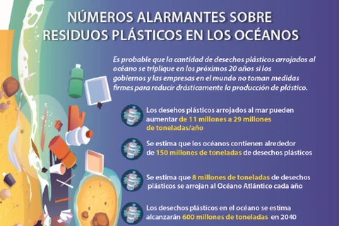 Números alarmantes sobre residuos plásticos en los océanos