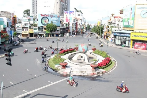 Transporte en Ciudad Ho Chi Minh en los primeros días del distanciamiento social