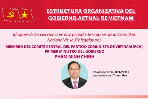 Estructura organizativa del Gobierno actual de Vietnam