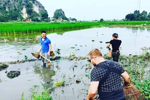 Turistas extranjeros aprecian encantadoras experiencias en Vietnam 