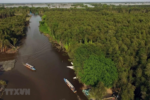 Pueblo flotante de Tan Lap, atractivo destino en provincia vietnamita de Long An