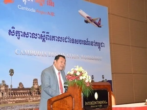 El presidente de Cambodia Angkor Air en la conferencia (Fuente:VNA)
