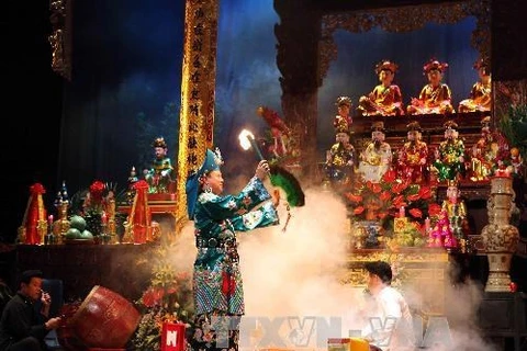 La ceremonia ritual de Chau Van (Fuente: VNA)