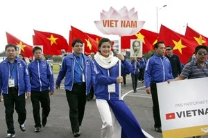 La delegación juvenil de Vietnam tomó parte de diferentes actividades en el marco del decimoctavo Festival Mundial de la Juventud y los Estudiantes que tiene lugar en Quito, Ecuador (Fuente: VNA)