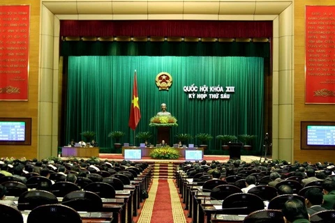 Una sesión de la Asamblea Nacional (Fuente: VNA)