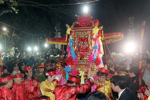 El Festival de Sello Real en el templo Tran en 2013. (Fuente: VNA)
