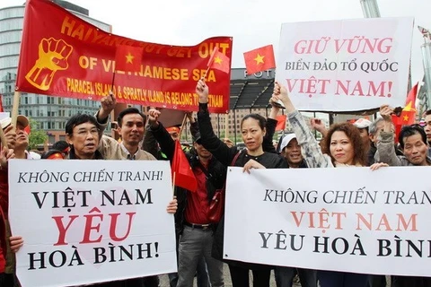 Vietnamitas en Alemania rechazan actos ilícitos de China en el Mar Oriental (Fuente: VNA)