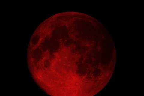 “Luna Roja” aparecerá en cielo vietnamita este atardecer (Fuente: VNA)