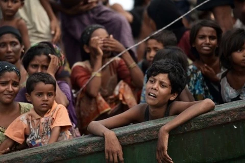 Migrantes rohingyas (Fuente: AFP)