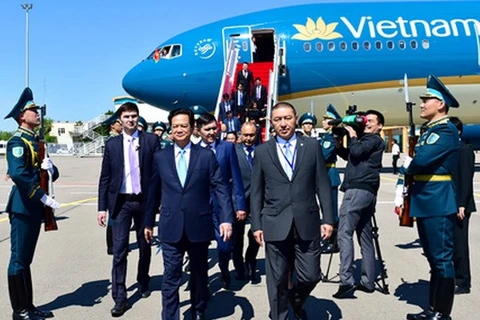 El primer minsitro Nguyen Tan Dung inició su visita en Kazajstán (Fuente: Portal electrónico del gobierno vietnamita)