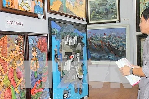 Ouverture de la 20e exposition des beaux-arts du delta du Mékong 