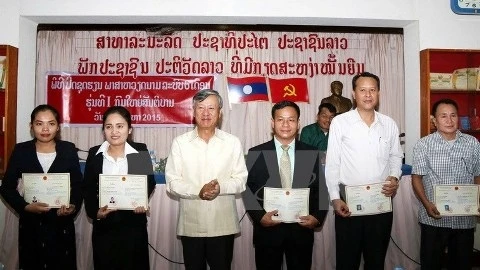 Clôture du 1er cours de langue vietnamienne destiné aux cadres laotiens
