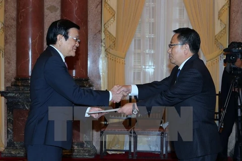 Le président Truong Tan Sang reçoit de nouveaux ambassadeurs