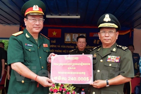 Mise en chantier d'un ouvrage financé par le Vietnam pour l'Armée cambodgienne