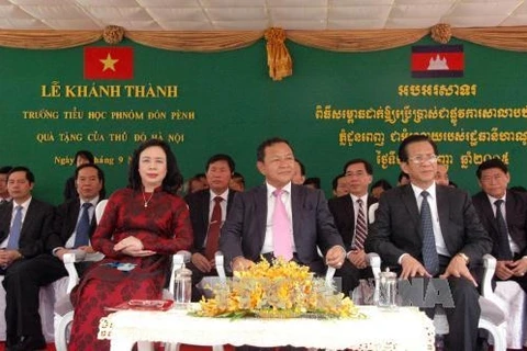 Le Cambodge inaugure l’école financée par la ville de Hanoi 