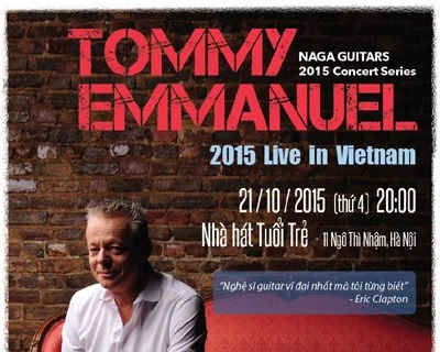 Le guitariste légendaire Tommy Emmanuel se produira au Vietnam