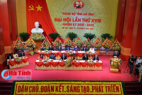 Ouverture du 18e Congrès de l’organisation du PCV pour Ha Tinh