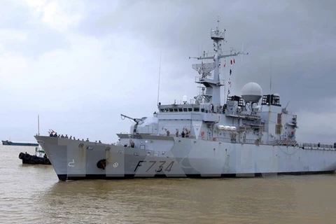 Un navire de la Marine nationale française à Da Nang
