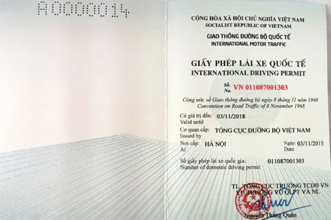 Le Vietnam délivre le permis de conduire international