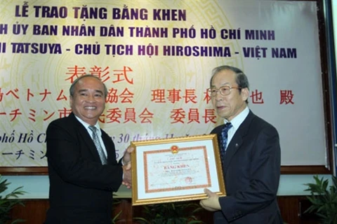 Le président de l’Association Hiroshima-Vietnam à l'honneur