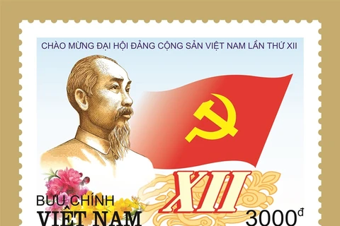 Emission d’une collection de timbres en l’honneur du 12e Congrès national du PCV 