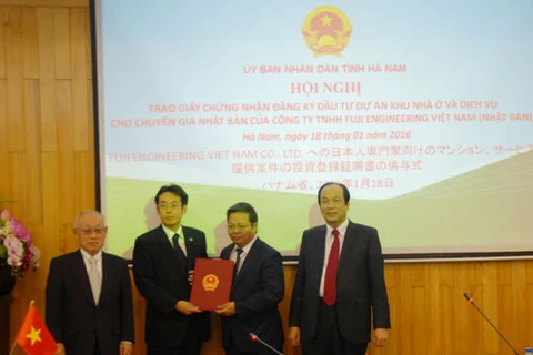 Nouveau projet d’investissement étranger à Ha Nam