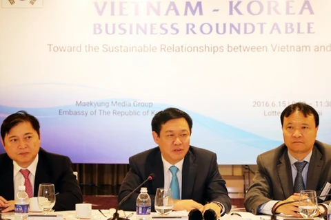 Le vice-PM Vuong Dinh Hue plaide pour une coopération d’affaires Vietnam-R. de Corée