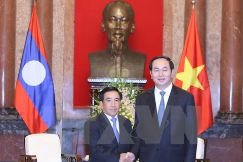 Le président Trân Dai Quang reçoit le vice-président laotien Phankham Viphavanh