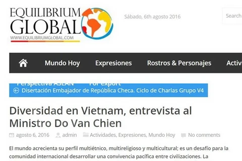 Ethnies minoritaires: La presse argentine souligne les succès du Vietnam