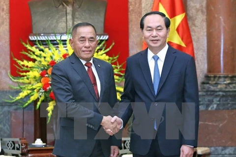 Le président Trân Dai Quang reçoit le ministre indonésien de la Défense