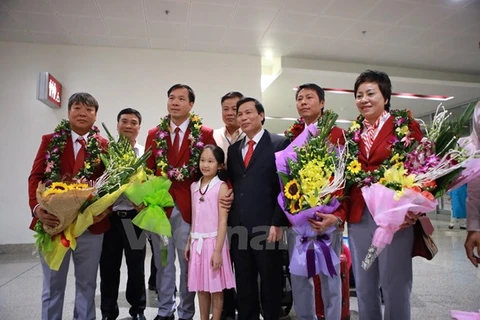 Retour de la délégation sportive vietnamienne des JO de Rio