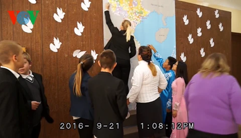 Activité « Pigeons pour la paix au Vietnam » en Ukraine