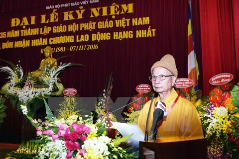 Célébration des 35 ans de la fondation de l’Eglise bouddhique du Vietnam