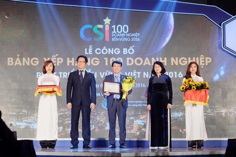 Publication de la liste des 100 entreprises de développement durable du Vietnam en 2016