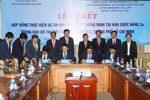 H​CM-Ville et le groupe sud-coréen Lotte coopèrent dans la construction de la ville intelligente 