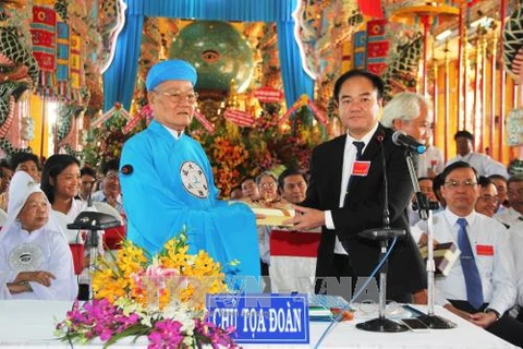 Clôture du congrès du Saint-Siège caodaïste de Tây Ninh pour le mandat 2017-2022