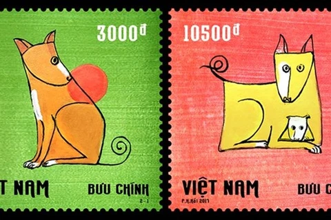 Nouveaux timbres pour l’Année du chien