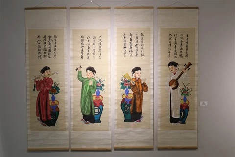 S-River présente son exposition sur les estampes populaires de Hàng Trông
