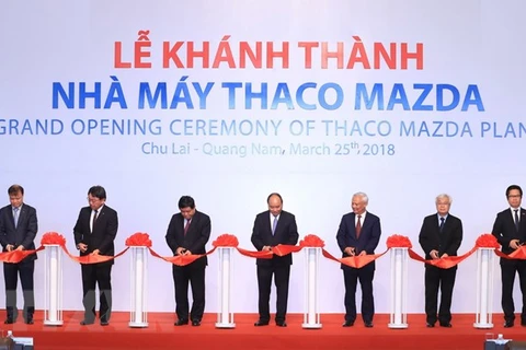 Inauguration de l'usine de production de voitures Thaco Mazda