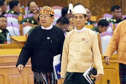 Message de félicitations au nouveau président du Myanmar
