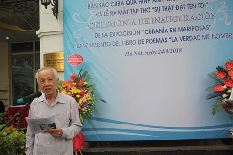 Des peintures et des poèmes du Héro cubain Antonio Guerrero Rodriguez présentés à Hanoï