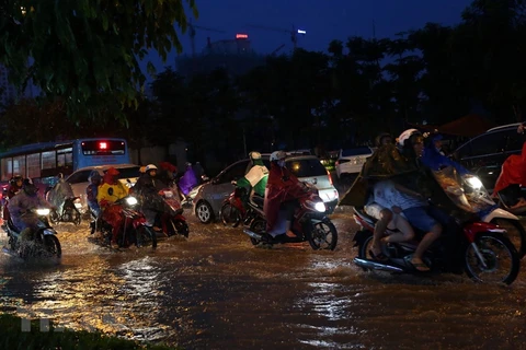 Inondations dans plusieurs sites de la capitale Hanoï