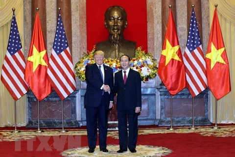 Photos du président Tran Dai Quang avec des dirigeants étrangers